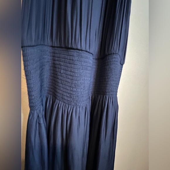 NWT RAMY BROOK NAVY BLOUSON AUDRIE DRESS WITH SMOCKED WAIST - Picture 7 of 10